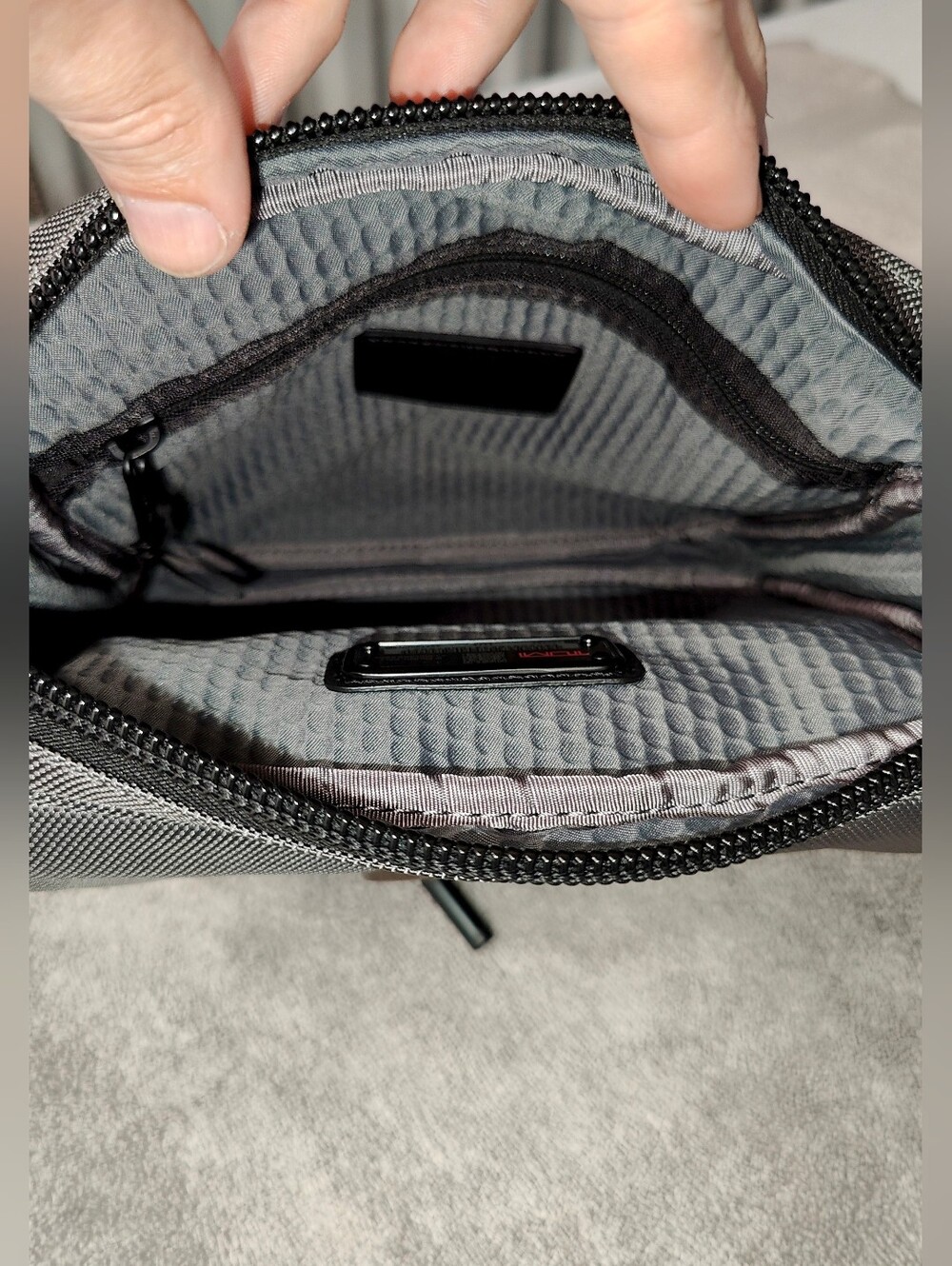 TUMI Alpha Bravo Junior Crossbody (Charcoal) - Picture 4 of 9